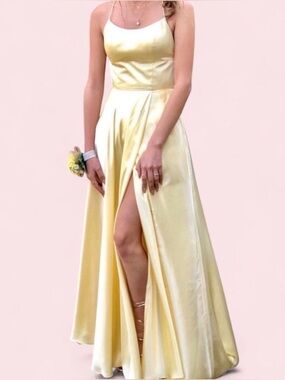 Sherri Hill Yellow Gown SHERRI HILL 52095